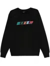 Ps By Paul Smith Stripe-print Sweatshirt In Black