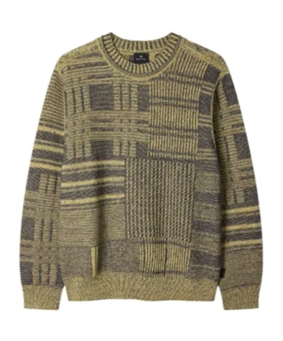 Ps By Paul Smith Crew-neck Knit Top In Brown