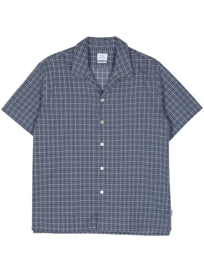 PS BY PAUL SMITH CROSS-STITCH COTTON SHIRT