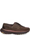 Ps By Paul Smith Cruze Boat-lace Sneakers In Brown