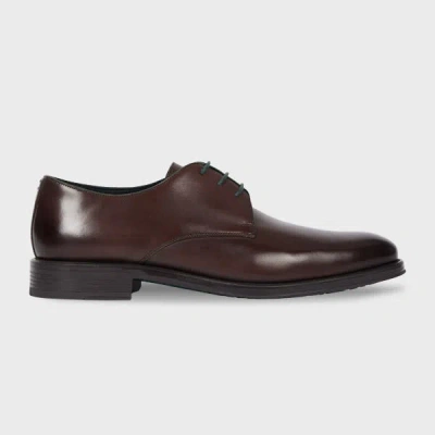 Ps By Paul Smith Dark Brown Leather 'george' Shoes