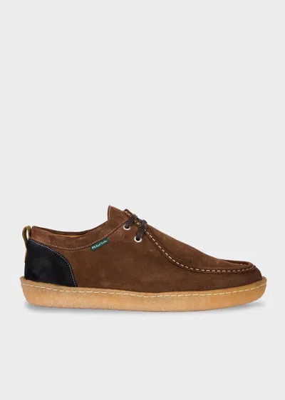 Ps By Paul Smith Dark Brown Suede 'buster' Shoes