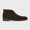 Ps By Paul Smith Dark Brown Suede 'wilbur' Boots In Brown