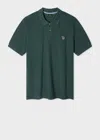 Ps By Paul Smith Dark Green Organic Cotton Zebra Polo Shirt In Green
