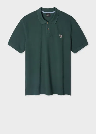 Ps By Paul Smith Dark Green Organic Cotton Zebra Polo Shirt