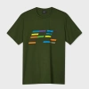 Ps By Paul Smith Slant Logo T-shirt In Green