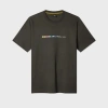 Ps By Paul Smith Dark Grey 'bike Chain' Print T-shirt In Gray