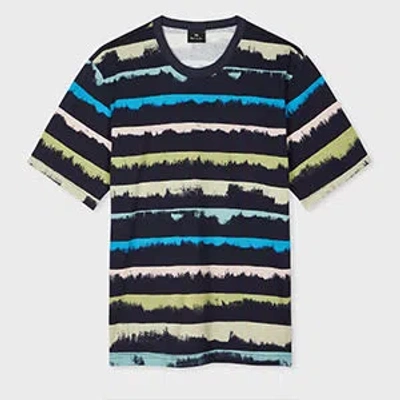 Ps By Paul Smith Ps Paul Smith Mens Casual Fit Short Sleeves T-shirt Clothing In Blue