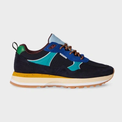 Ps By Paul Smith Dark Navy Suede 'banks' Trainers Blue