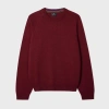 Ps By Paul Smith Dark Red Merino Wool Sweater In Burgundy