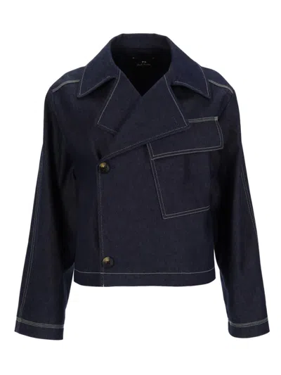 Ps By Paul Smith Denim Jacket In Blue