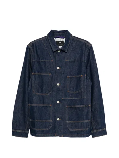 Ps By Paul Smith Ps Paul Smith Cotton Jacket In Blue