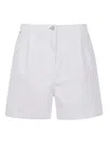 Ps By Paul Smith Ps Paul Smith Cotton Denim Shorts In White