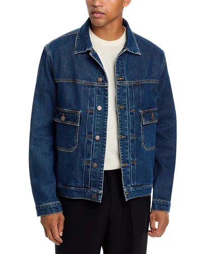 Ps By Paul Smith Denim Trucker Jacket In Blue