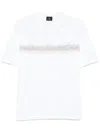 Ps By Paul Smith Desert Stripe-print T-shirt In White