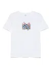 Ps By Paul Smith Dog Hug Cotton T-shirt In Weiss