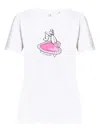 Ps By Paul Smith Ps Paul Smith Poodle Print Cotton T-shirt In White