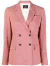 Ps By Paul Smith Double-breasted Blazer In 粉色