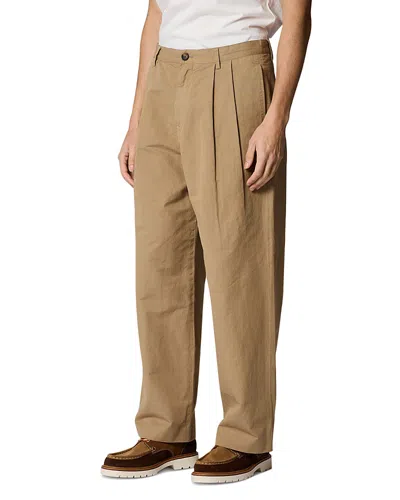 Ps By Paul Smith Double Pleat Trousers In Brown