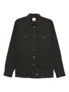 Ps By Paul Smith Double Pocket Casual Fit Shirt Bottle Green In Green