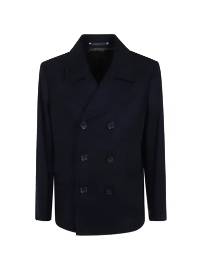 Ps By Paul Smith Double-breasted Jacket In Black