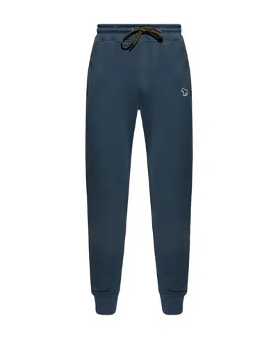 Ps By Paul Smith Drawstring-waist Tapered Trousers In Blue