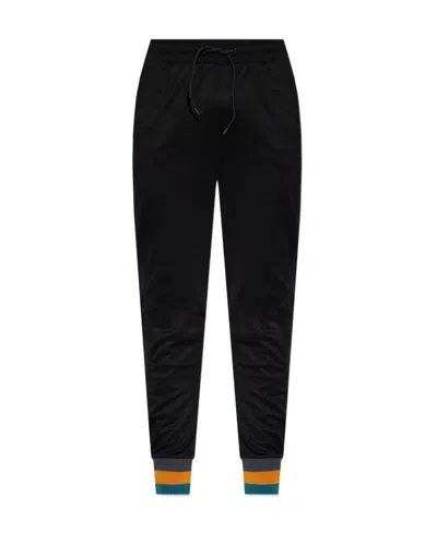 Ps By Paul Smith Drawstring-waistband Logo-embroidered Track Pants In Black