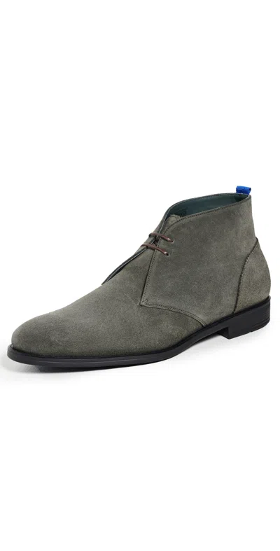 Ps By Paul Smith Drummond Suede Boots Khaki