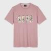 Ps By Paul Smith Dusky Pink 'spray Cans' Print T-shirt Purple In Purple