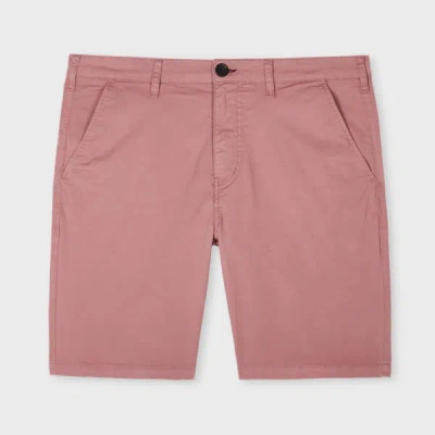 Ps By Paul Smith Dusty Pink Organic Cotton-stretch Shorts Purple