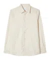 Ps By Paul Smith Ecru Cotton And Wool-blend Flannel Shirt In Neutral