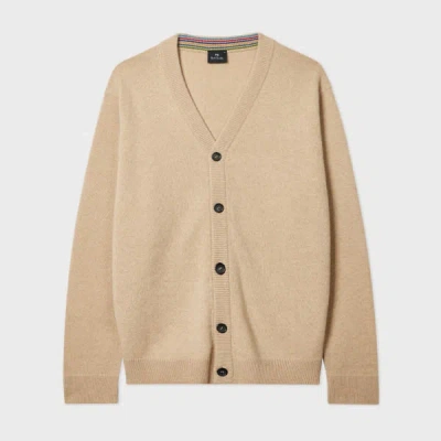Ps By Paul Smith Ecru Merino Wool Cardigan White In Neutral
