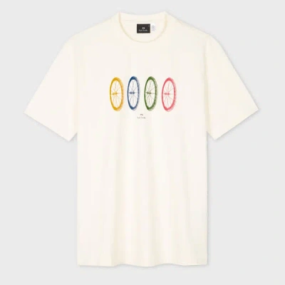 Ps By Paul Smith Ps Paul Smith Bike Tires T-shirt In White