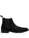 Ps By Paul Smith Elastic-panels Suede Chelsea Boots In Black