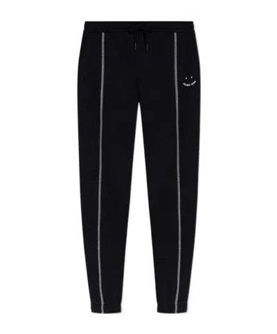 Ps By Paul Smith Elastic Waist Track Pants In Black