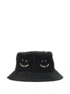 Ps By Paul Smith Embroidered Bucket Hat In Black