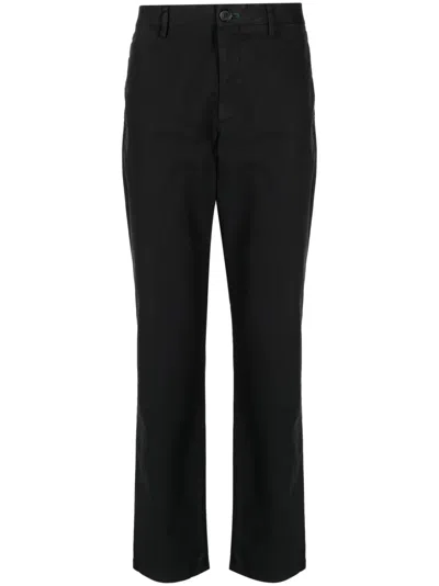 Ps By Paul Smith Schmale Chino Mit Logo-stickerei In Black