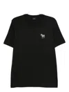 Ps By Paul Smith Ps Paul Smith Zebra Logo Cotton T-shirt In Black