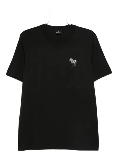 PS BY PAUL SMITH EMBROIDERED-MOTIF T-SHIRT
