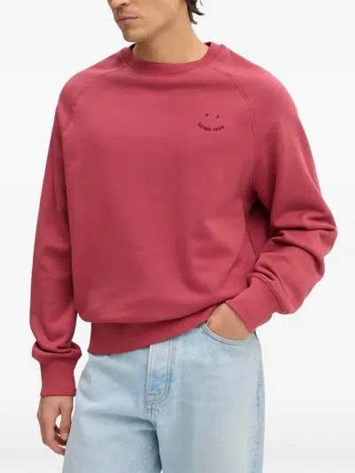 Ps By Paul Smith Embroidered Sweatshirt In Pink