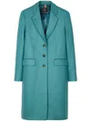 Ps By Paul Smith Womens Coat Green In Blue