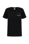 Ps By Paul Smith Embroidered-logo T-shirt In Black