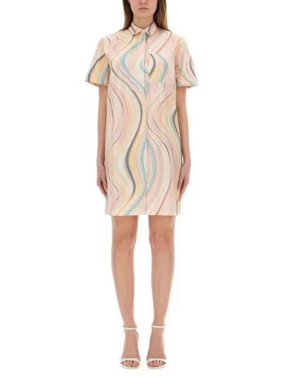 PS BY PAUL SMITH "FADED SWIRL" DRESS