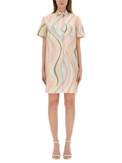 PS BY PAUL SMITH "FADED SWIRL" DRESS