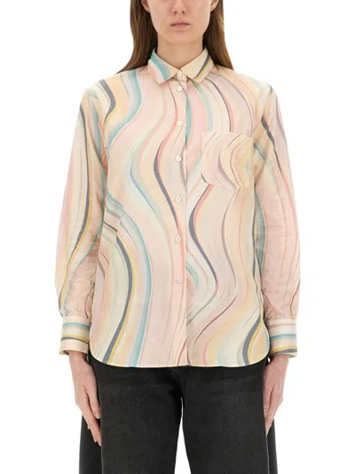 PS BY PAUL SMITH FADED SWIRL" PRINT SHIRT