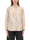 Ps By Paul Smith Ps Paul Smith "faded Swirl" Print Shirt In Multicolour