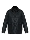 Ps By Paul Smith Faux-leather Jacket In Black