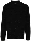 Ps By Paul Smith Fine-knit Spread-collar Cardigan In Grey