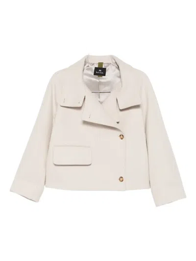Ps By Paul Smith Flap-pocket Jacket In Neutral