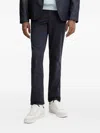 Ps By Paul Smith Flap-pocket Trousers In Blue